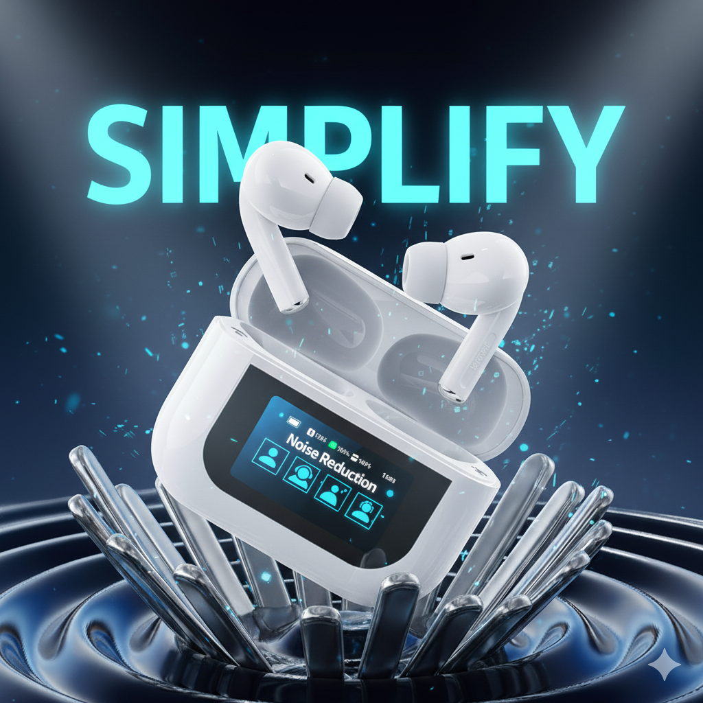 Simplify - Airpods PRO con Pantalla y Cancelación de Ruido ®