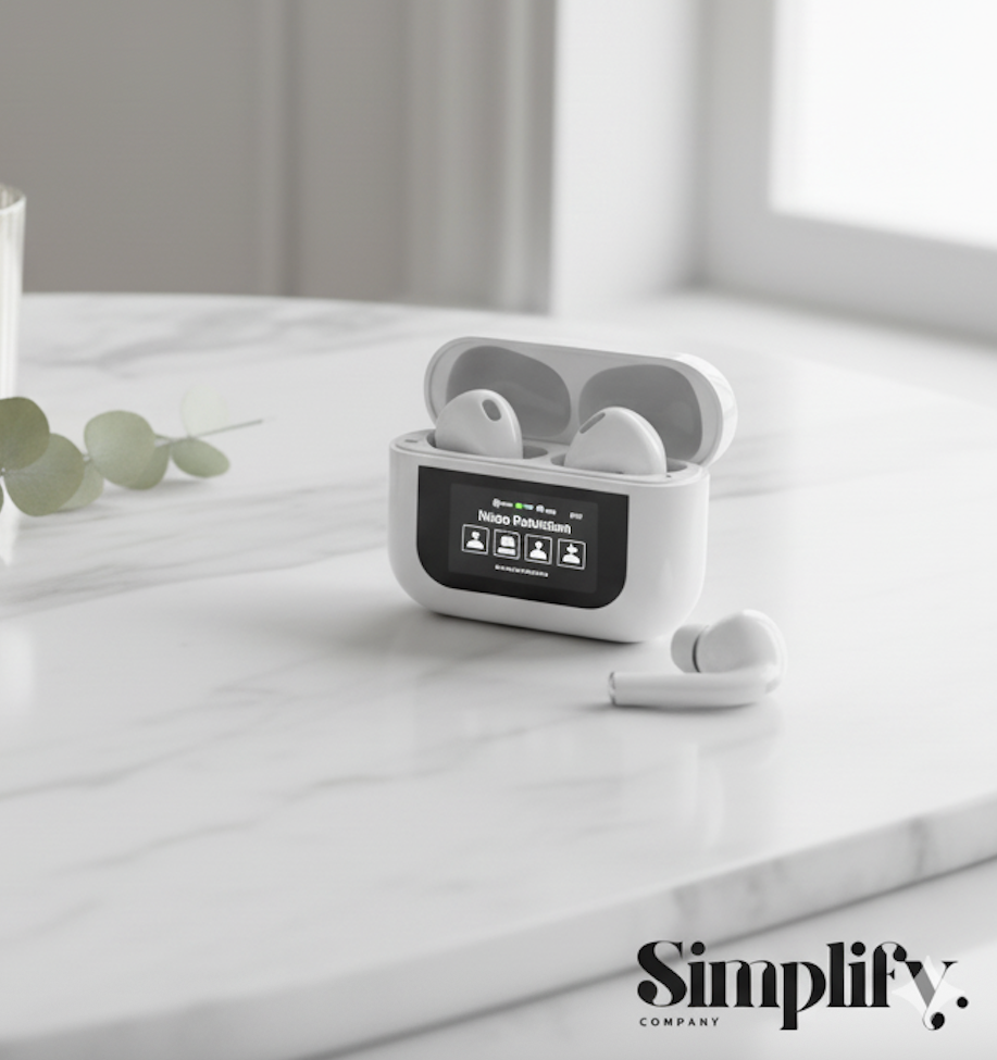 Simplify - Airpods PRO con Pantalla y Cancelación de Ruido ®