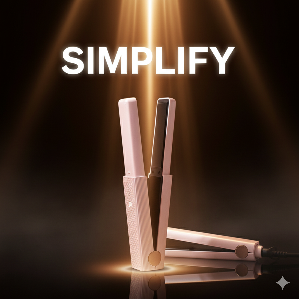 Simplify - Mini Plancha 2 en 1 Alisador y Rizador ®