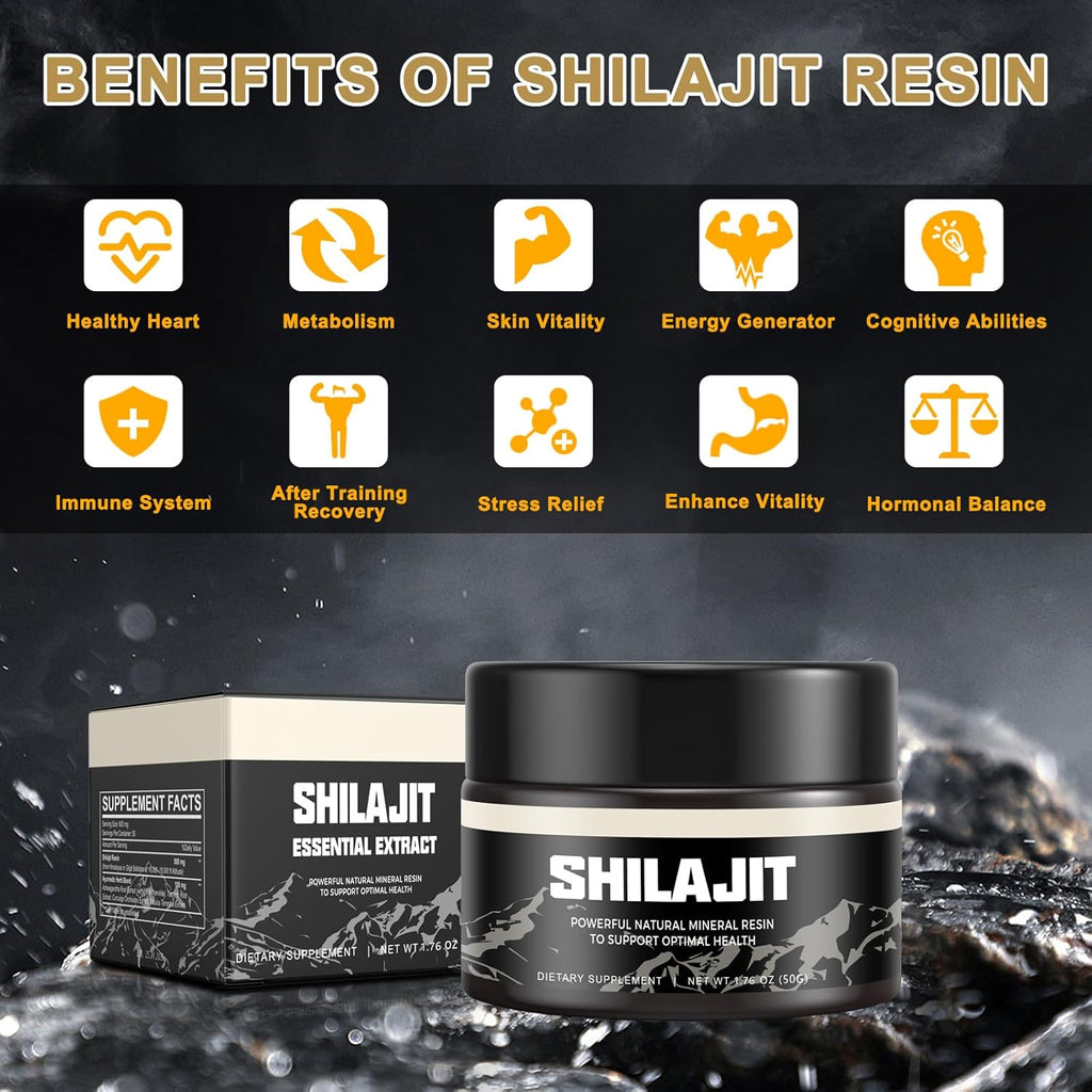 Resina orgánica pura del Himalaya SHILAJIT 100g