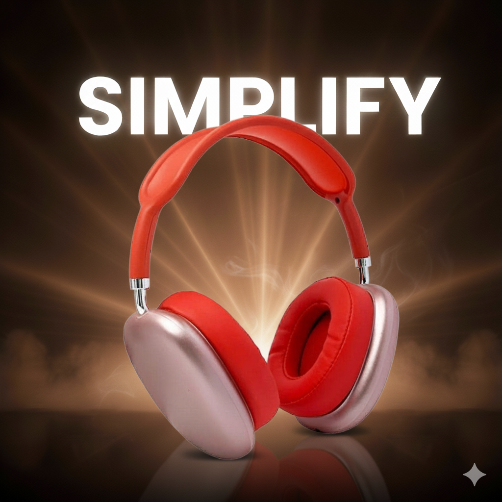 Simplify - Auriculares PRO Max rojo ®