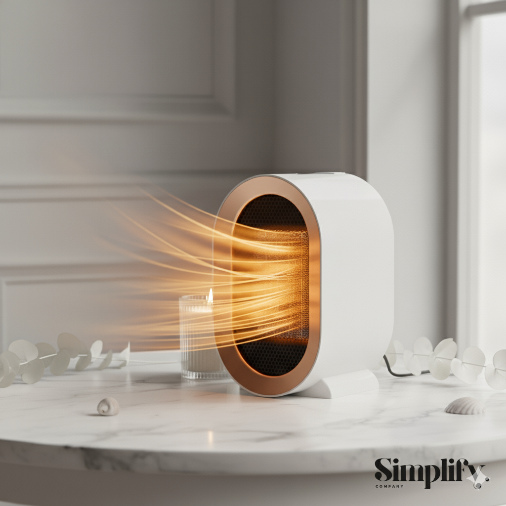 Simplify - Calefactor de cerámica PTC de 1200 W blanco ®