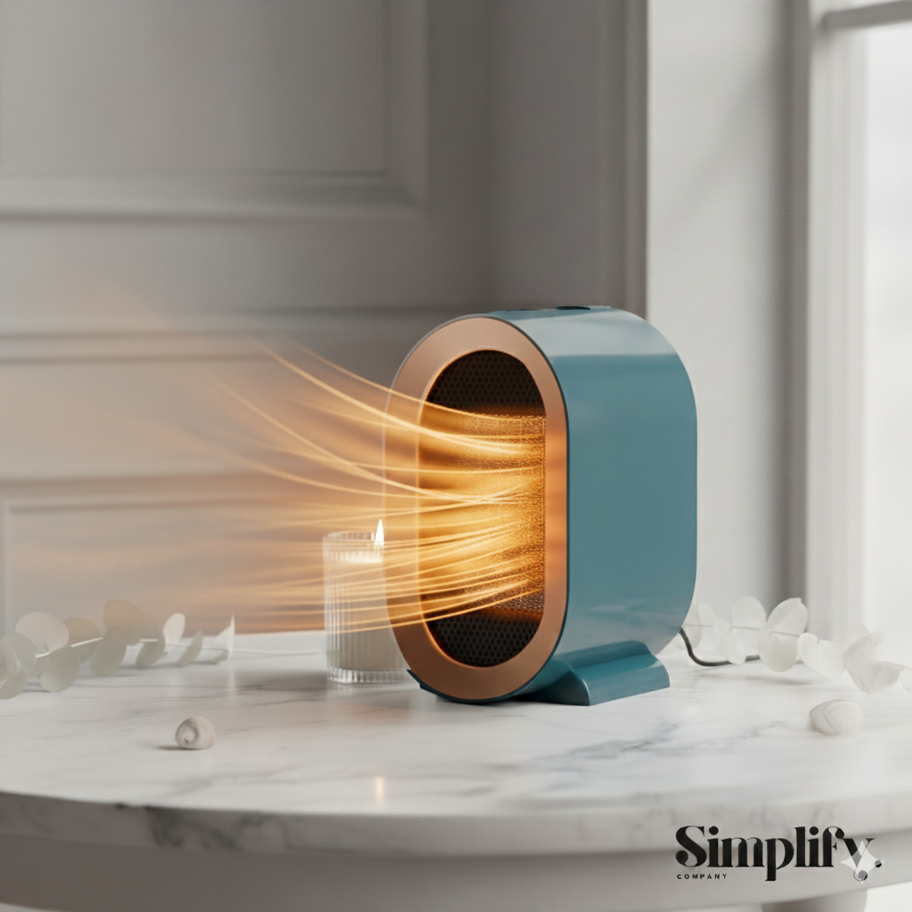 Simplify - Calefactor de cerámica PTC de 1200 W azul ®