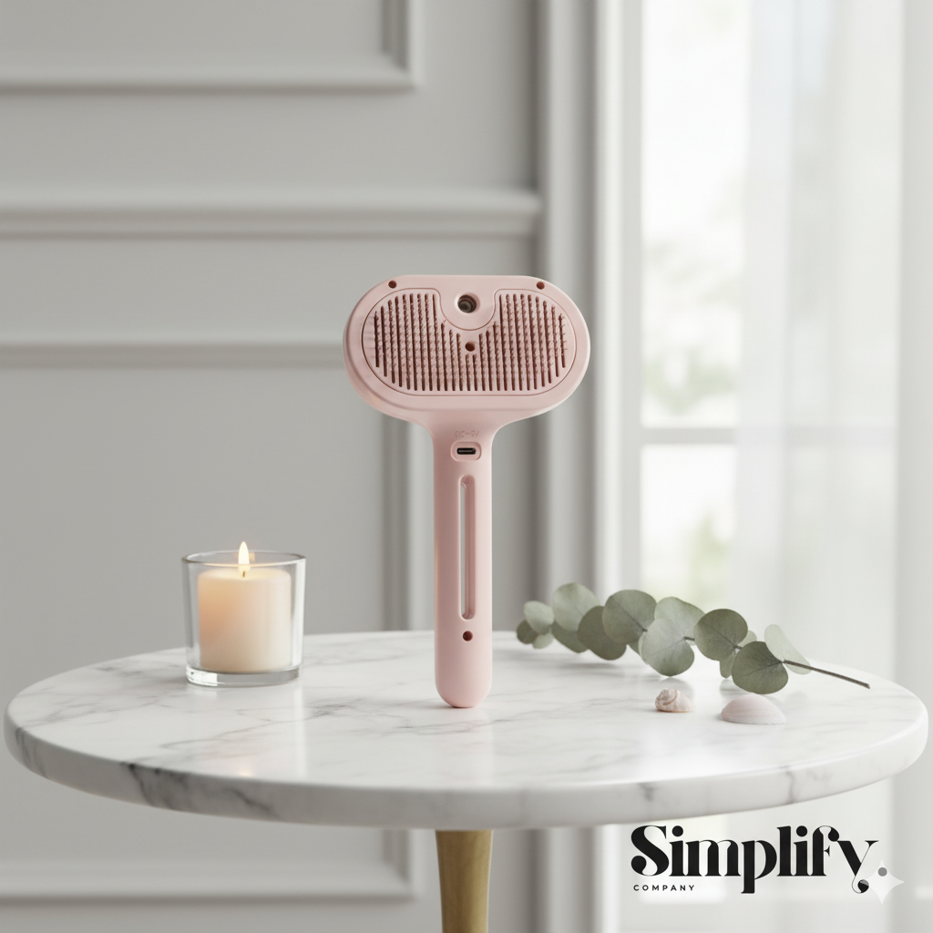 Simplify - Cepillo de vapor para mascotas rosa ®