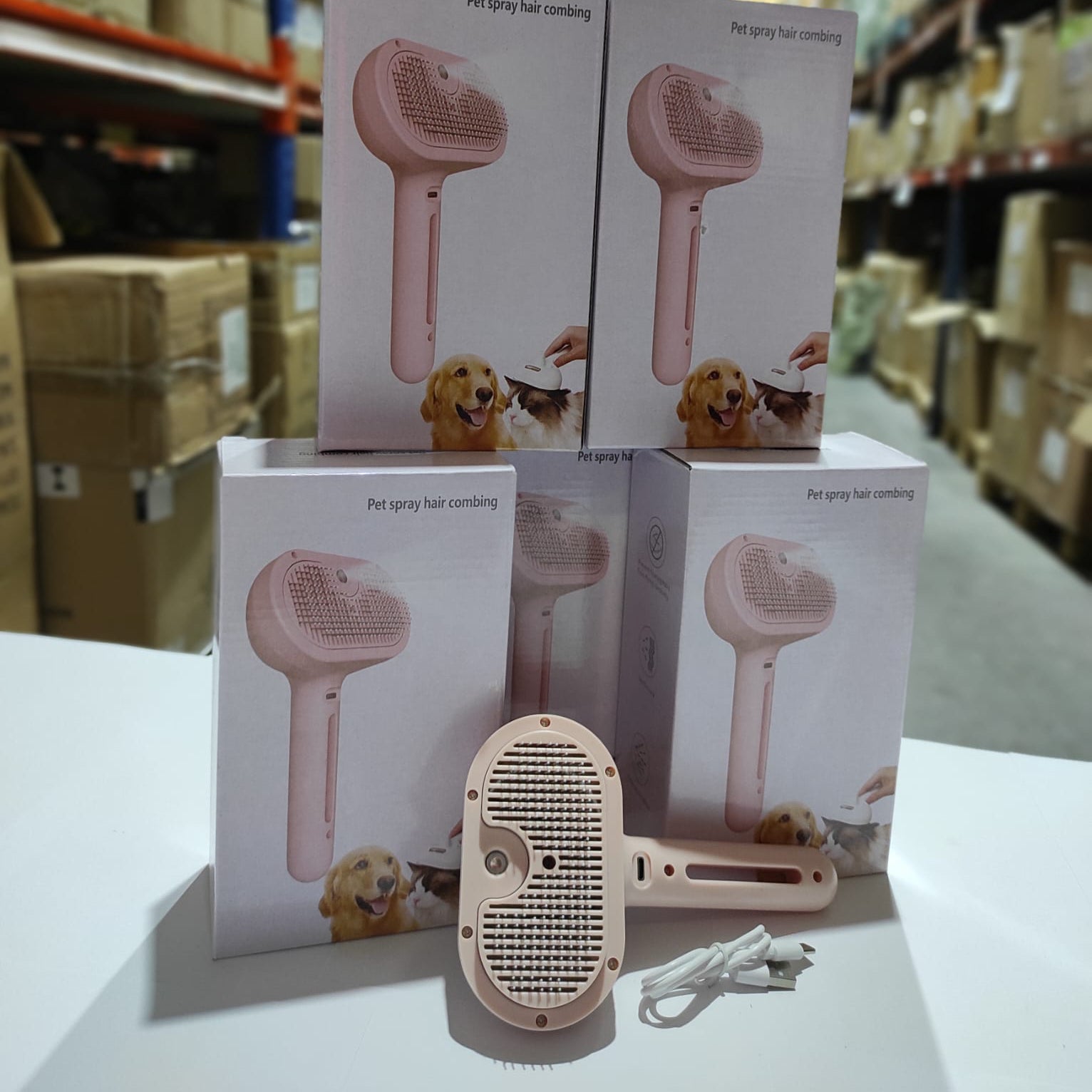 Cepillo de vapor para mascotas rosa - additional image 5