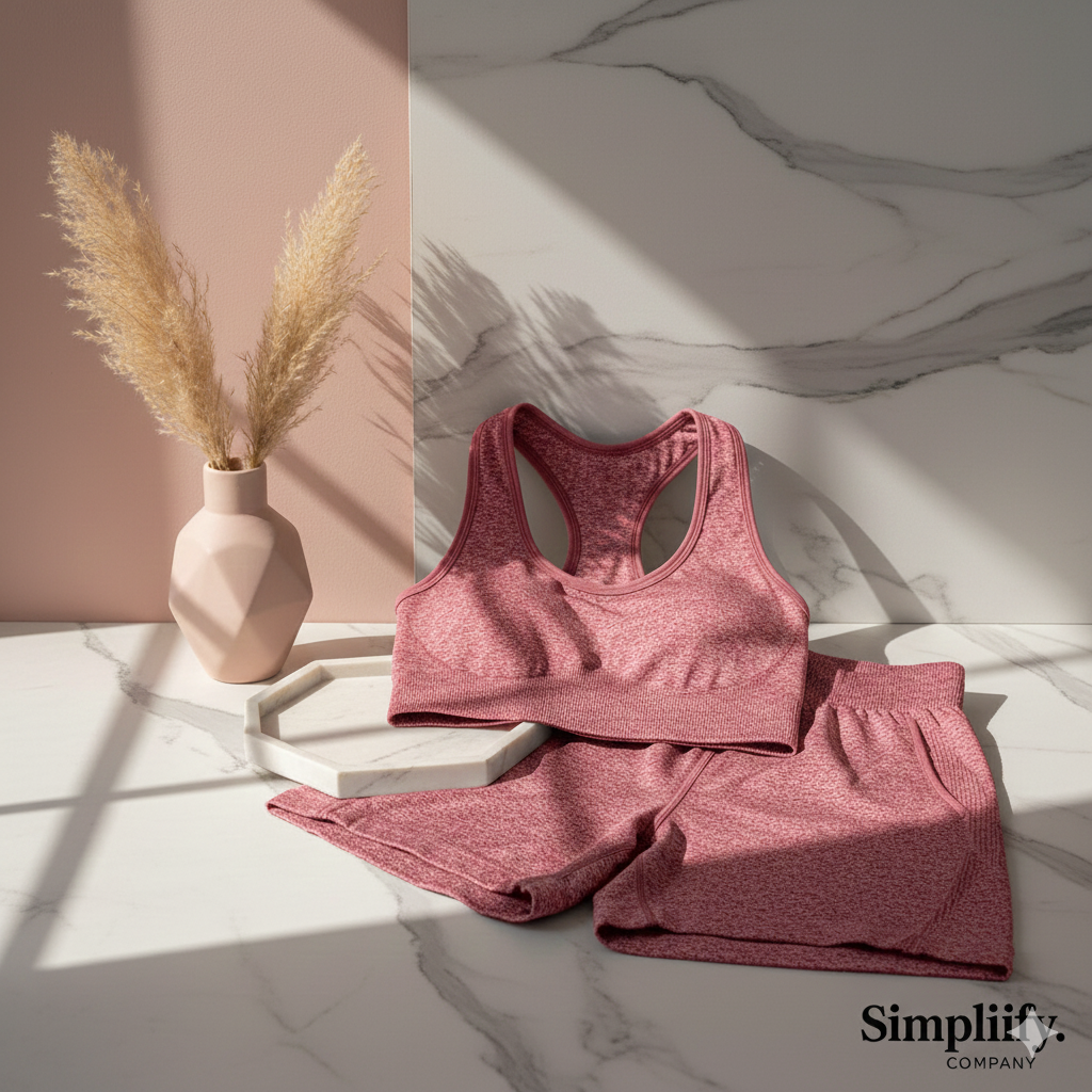 Simplify - Conjunto deportivo mujer 2pcs rosa talla unica ®