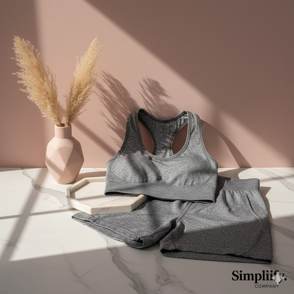 Simplify - Conjunto deportivo mujer 2pcs gris - talla unica ®