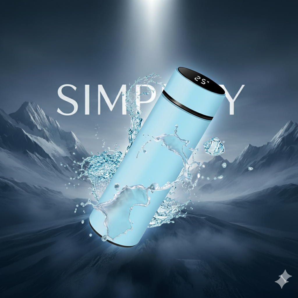Simplify - Termo frio y calor con pantalla celeste ®