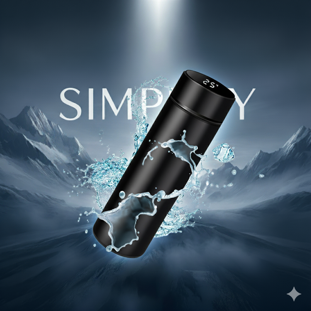 Simplify - Termo frio y calor con pantalla negro ®